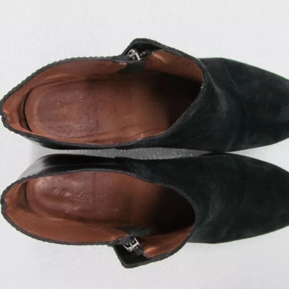 Madewell The Cait Boot Suede Leather Ankle Boot Size 11 - Picture 7 of 9